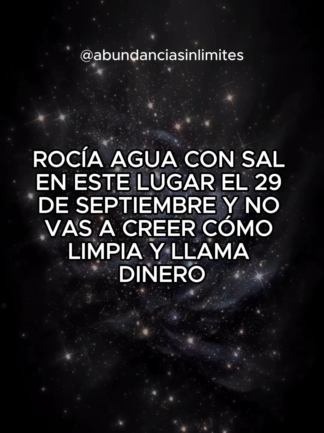 ✨ Este ritual no es casualidad, es energía en acción. El agua y la sal limpian tu casa… pero lo que realmente limpian son tus bloqueos internos. 🌙💧 El 29 de septiembre no es un día cualquiera, es un portal de abundancia. 🔑 Ese día, mientras duermes, la energía trabaja por ti… pero la decisión de abrirle la puerta a la prosperidad es solo tuya. 💎 💫 No ignores esta señal. Si estás leyendo esto, es porque tu alma ya está lista para recibir. 👉 Ve ahora mismo al link de mi perfil y descubre en mi libro “Abundancia Sin Límites” los códigos completos de prosperidad automática que cambiarán tu vida para siempre. 🚀💰 #AbundanciaSinLimites #RitualDeAbundancia #saltocuantico #Manifestacion #EnergiaPositiva #29deseptiembre #LeyDeAtraccion #PortalDeAbundancia #RiquezaInterior #VibracionAlta #Prosperidad #AtraerDinero #CódigosDeAbundancia #ReprogramaTuMente #FluyeLaAbundancia #Manifestación #Abundancia #Energía #Vibración #LeyDeAtracción #PoderPersonal #FrecuenciaAlta #ReprogramaTuMente #CreaTuRealidad #ConexiónDivina #AmorPropio #RiquezaEspiritual #SanaciónEnergética #Cuántica #DespiertaTuPoder #AbundanciaSinLimites #ManifestandoAbundancia #VibraciónAlta #PoderDeLaMente #ReprogramaciónMental
