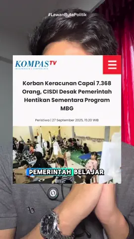 Kok MBG alergi banget sama evaluasi? Alih-alih evaluasi, justru anggaran ditambah gila-gilaan, malah muncul narasi sabotase, sampe statement ngga empatik kayak “yang keracunan cuma 0,0017”, kayak “siswa ga terbiasa makan sandwich”, kayak “siswa makannya gapake sendok”. Padahal di belahan dunia manapun, kebijakan publik juga melewati policy evaluation proccess!”