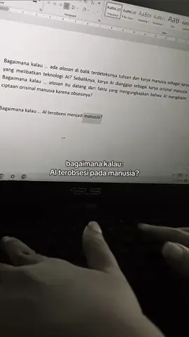Bagaimana kalau ... Manusia terobsesi jadi AI U0 Hi0 *'ms// Ralat, yaa! Mau tulis 