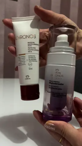 🧡 Sérum Intensivo Multiclareador Natura Chronos Derma + Protetor Multiclareador Natura Chronos 🧡 #melasma #manchasnapele #skincare #skincaretips #protetorsolar @Shirley Nadaluth @Naturabr @Consultoria Natura e Avon 