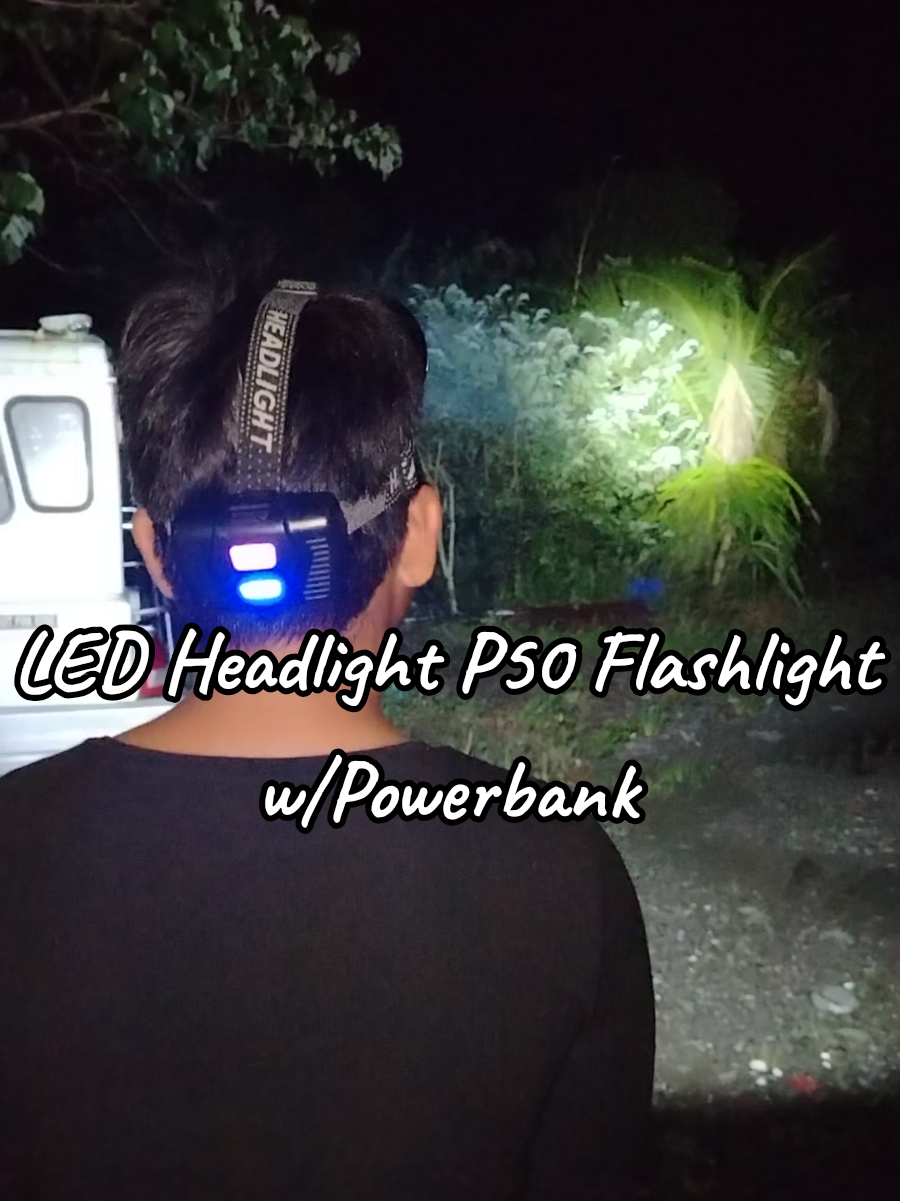 Napaka lakas ng ilaw nito at sobrang liwanag, may powerbank pa #headlight #ledheadlight #headlightflashlight #flashlight #fyp 