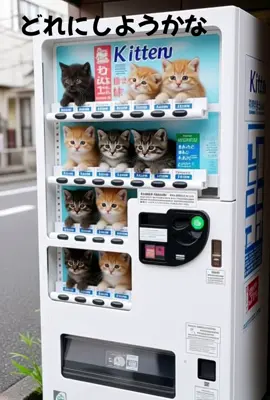 🐾✨まさかの“猫入り”自販機登場！？🩵🐱 ボタンを押すと…出てきたのは想定外の猫ちゃん😹💕 #猫自販機 #まさかの一品 #可愛すぎ注意報 #癒し動画 #バズり猫 #tiktokアニマル #きゅんです 💫
