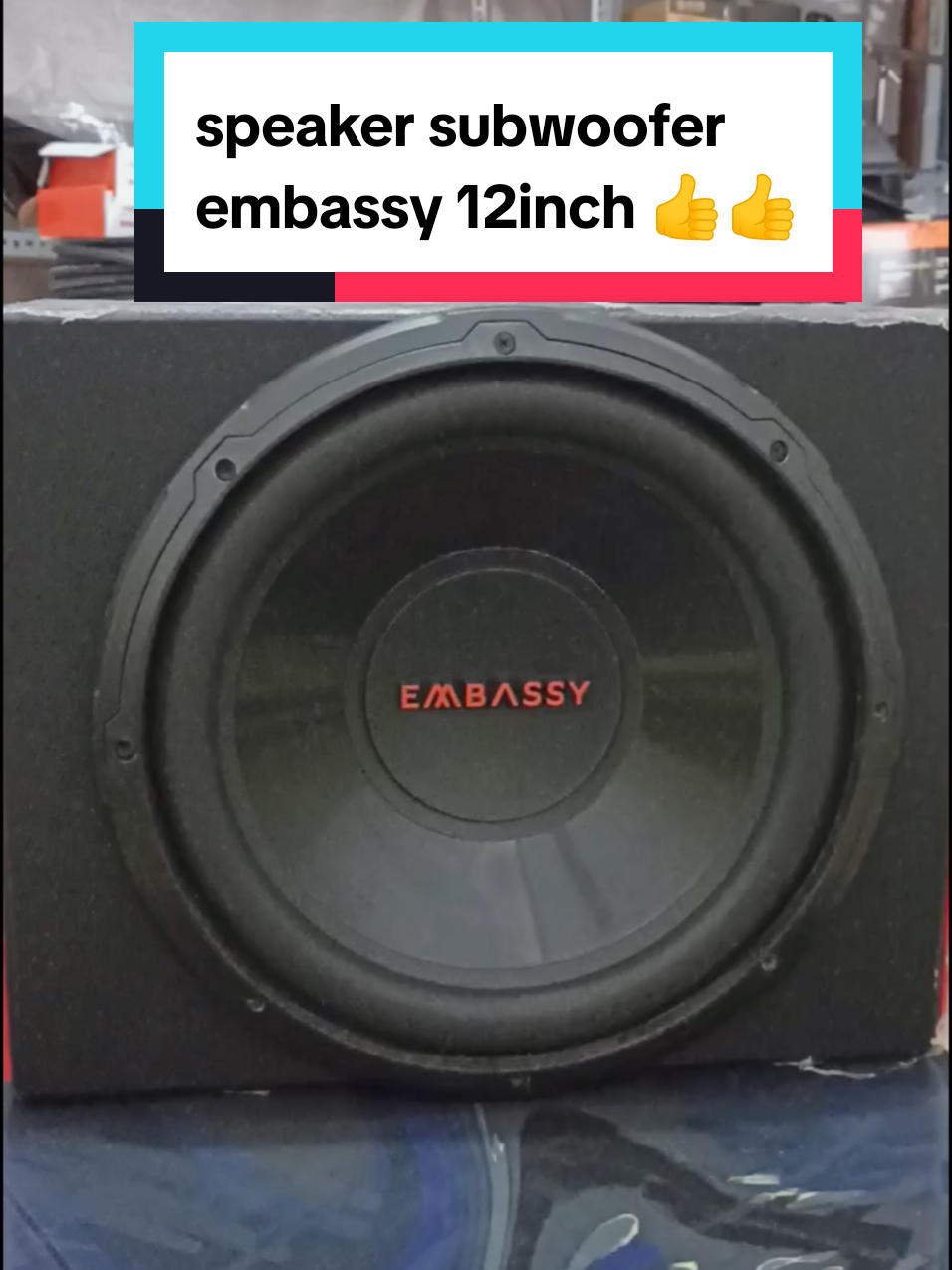 SPEAKER SUBWOOFER EMBASSY 12INCH  #speaker #subwoofer #audio #sound #soundsystem 