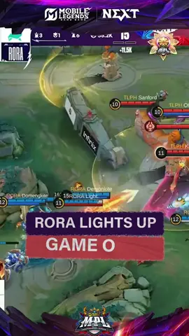 RORA LIGHTS UP GAME ONE!🔥 #MPLPH #MPLPhilippines #MLBB #MobileLegendsBangBang #EsportsPH  