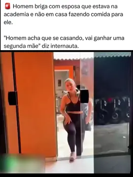 🚨 Homem briga com esposa que estava na academia e não em casa fazendo comida para ele.  
