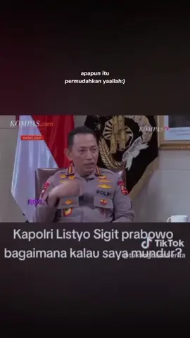 Bagaimana kalo saya mundur#copotkapolri#prabowo 