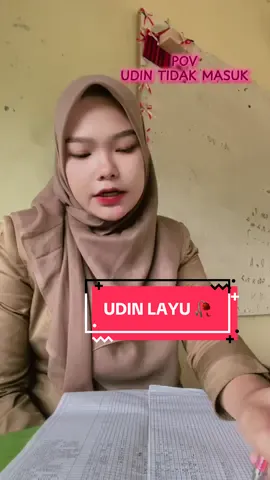 Udin kenapa layu hari ini? 😫 #guru #sekolah #videolucu #bahasaaceh #siswa 
