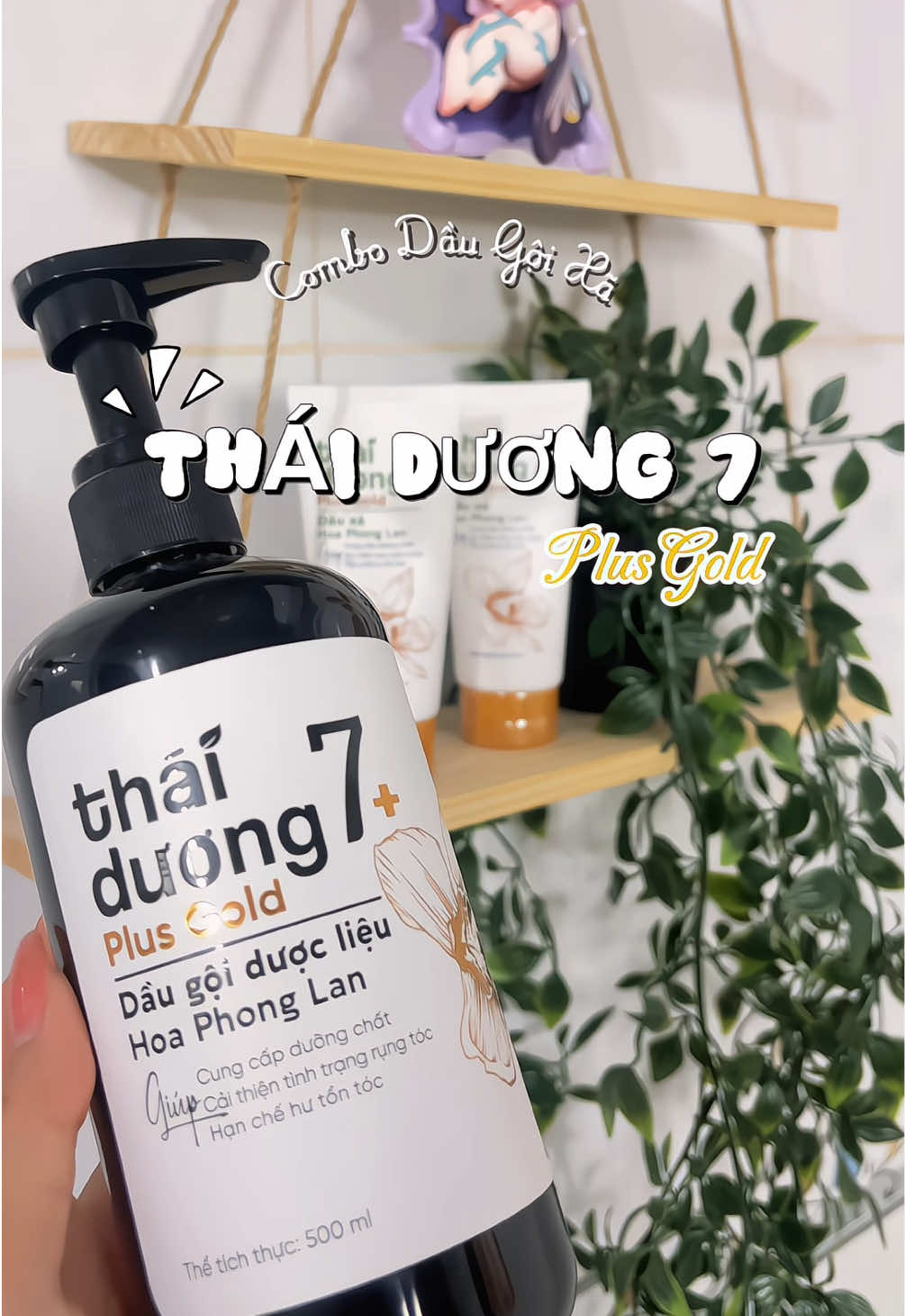 Dầu gội Thái Dương 7 Plus Gold giải pháp cho tóc gàu nè #daugoiduoclieu #thaiduong7plusgold #chamsoctoc #mevabe #kenhcuocsongcuakeo 