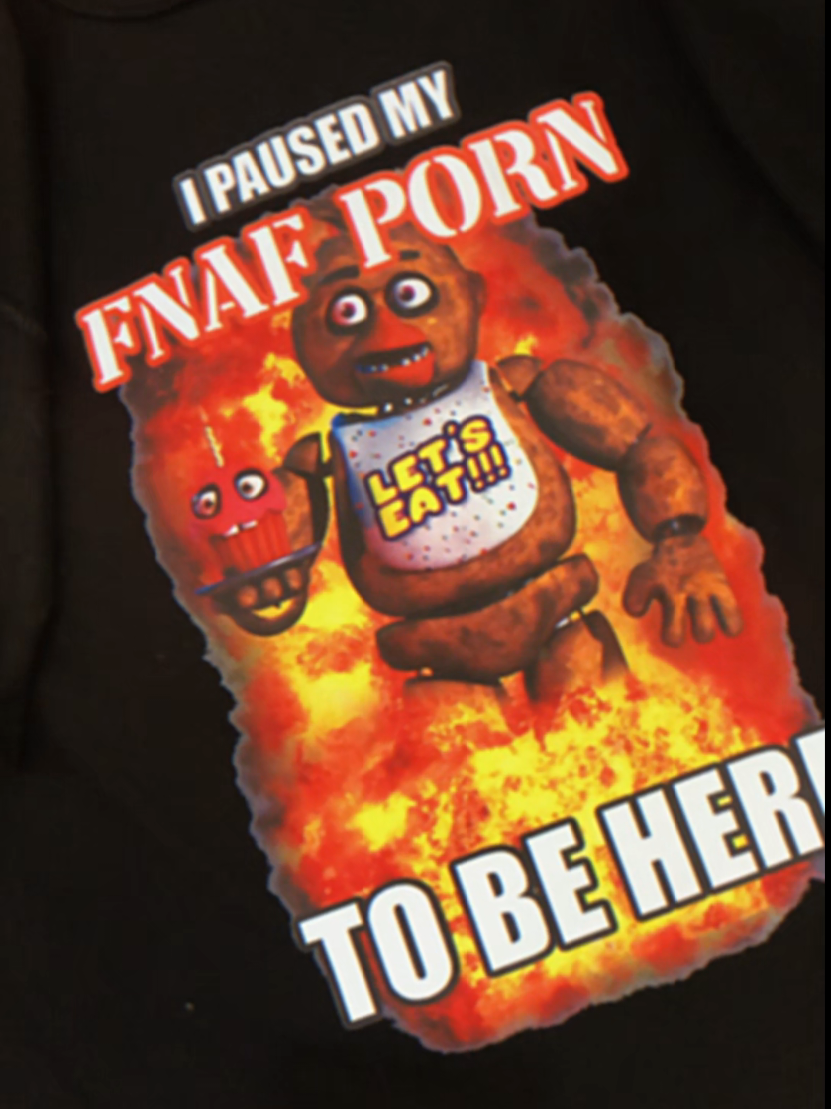 i paused my fnaf Born to be here #popculturetee #fnaffan #fnaf #funny #fazbear #ipausedmyfnaf #funnytshirt 