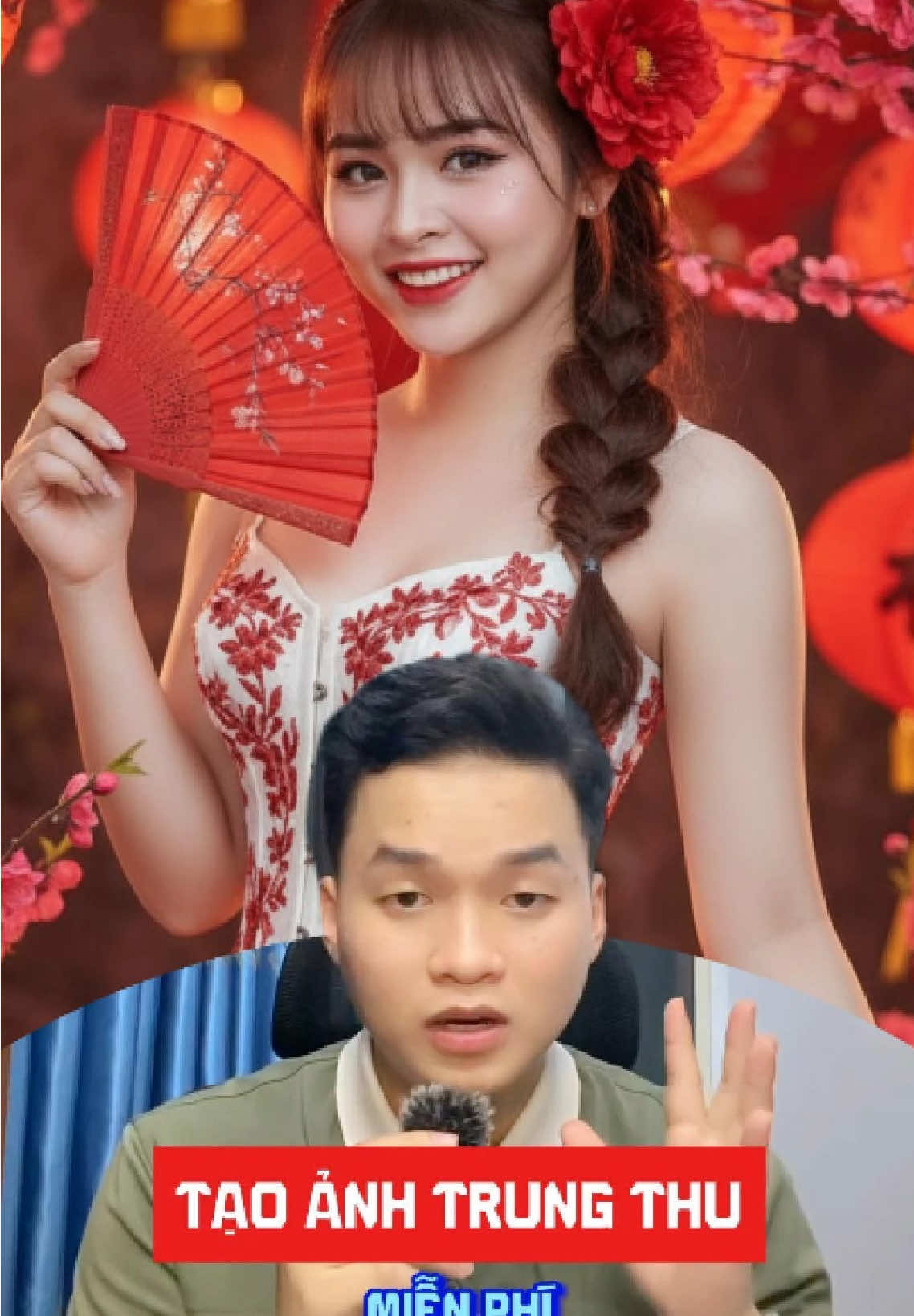 Hướng dẫn chị em tự tay tạo ảnh Trung Thu đẹp lung linh và miễn phí chỉ trong 1 nốt nhạc #trungthu #anhai #gemini #xuhuongtiktok 