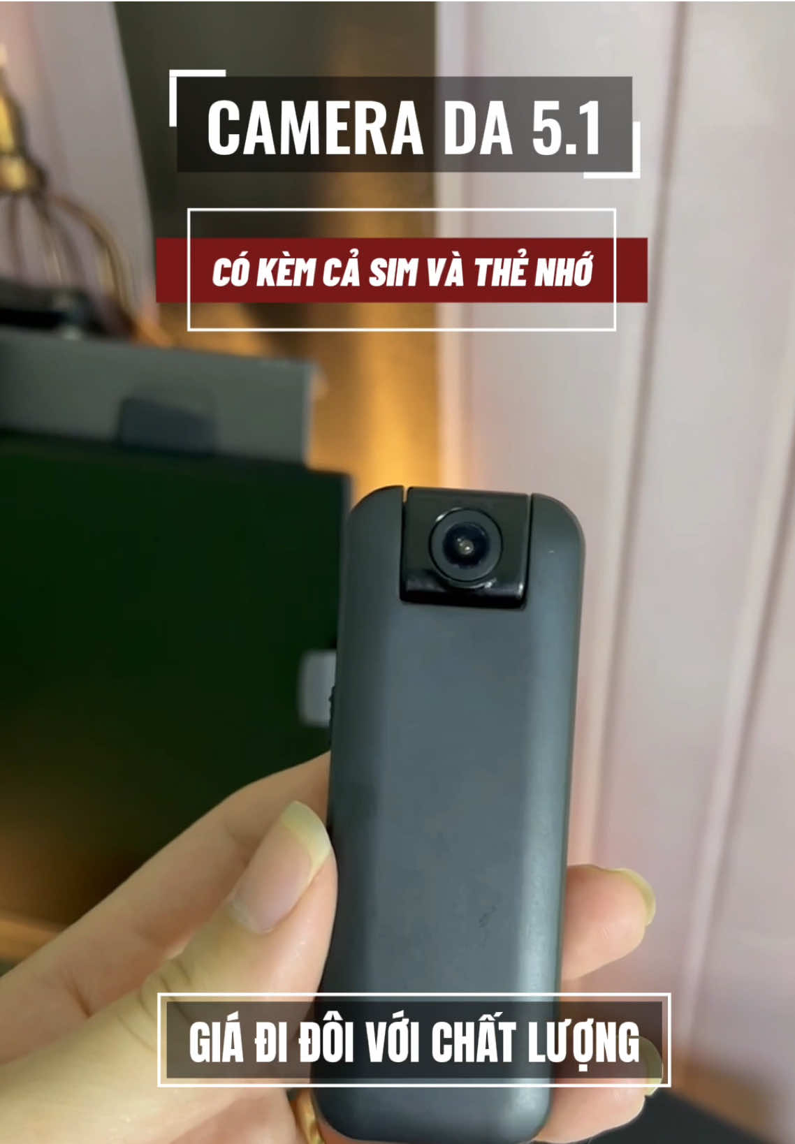 Camera mini 4g DA 5.1 Doscom, nhỏ gọn ghi hình mọi lúc mọi nơi #haureview99 #da51 #camera4gmini #cameradungpin #doscom 