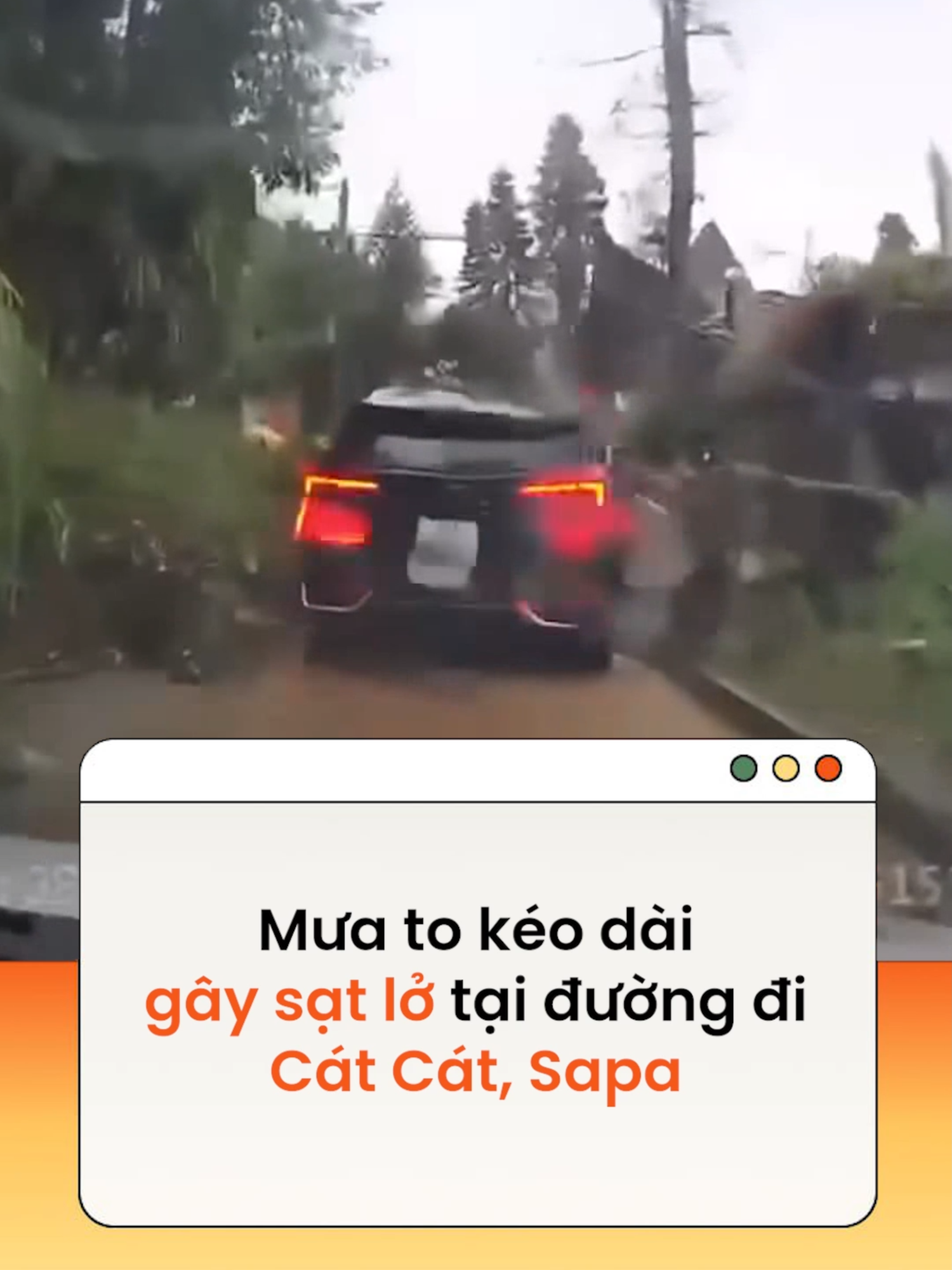 Mưa lớn khiến tuyến đường đi Cát Cát, Sapa bị sạt lở gây ùn tắc giao thông  #news #amm  Video: loccuivlog, Đặng Trung Hiếu