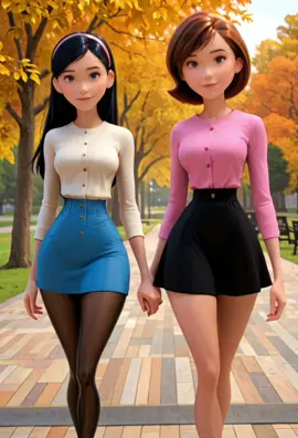 A walk in the park #autumn #exercise #motherdaughter 
