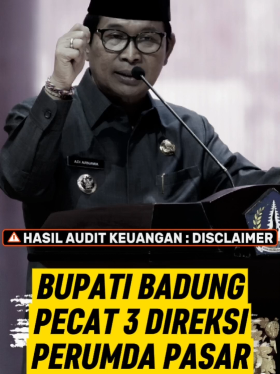 Bupati Badung I Wayan Adi Arnawa memberhentikan tiga direksi Perumda Pasar dan Pangan Mangu Giri Sedana (MGS) Badung. Pemecatan tiga direksi ini cukup mengejutkan, lantaran nyaris tak pernah terdengar persoalan pada perusahaan plat merah yang berkantor di Pasar Beringkit tersebut. Dan tiga direksi ini  belum genap dua tahun menjabat. Tiga direksi Perumda Pasar dan Pangan Mangu Giri Sedana periode 2024-2029 dilantik pada , Selasa 6 Februari 2024, oleh Bupati Badung saat itu, I Nyoman Giri Prasta. Mereka adalah,  Direktur Utama Wayan Suryantara, Direktur Umum Rai Sukabagia, dan Direktur Operasional Wayan Mustika. Selanjutnya pada tanggal 25 September 2025, Bupati Badung I Wayan Adi Arnawa resmi memberhentikan. #perumdapasarbadung #pecat #disclaimer #bupatibadung #adiarnawa 