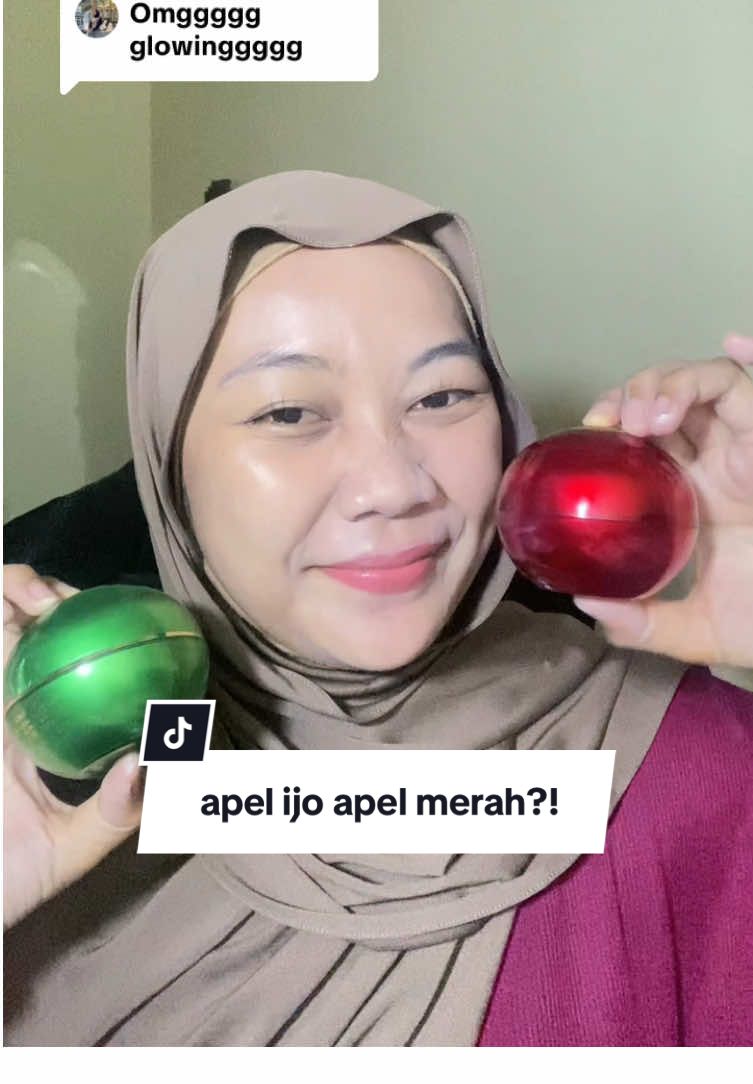 Membalas @elviraaaaa samasama bikin glowing nih! kalo kalian suka yang mana? #reviewskincare #apelhijau #yessicacrystalglowingcream #fyp #reviewbyvika 