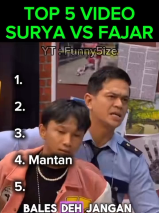TOP 5 VIDEO LUCU SURYA INSOMNIA VS FAJAR SADBOY #suryainsomnia #fajarsadboy #laporpaktrans7 #arisantrans7 #fyp 