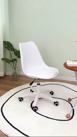 Ghế đôn xoay tựa nhựa đệm da, bánh xe di chuyển tiện lợi, phù hợp nhân viên văn phòng, spa, bàn trang điểm #giadungtienich #xuhuong 