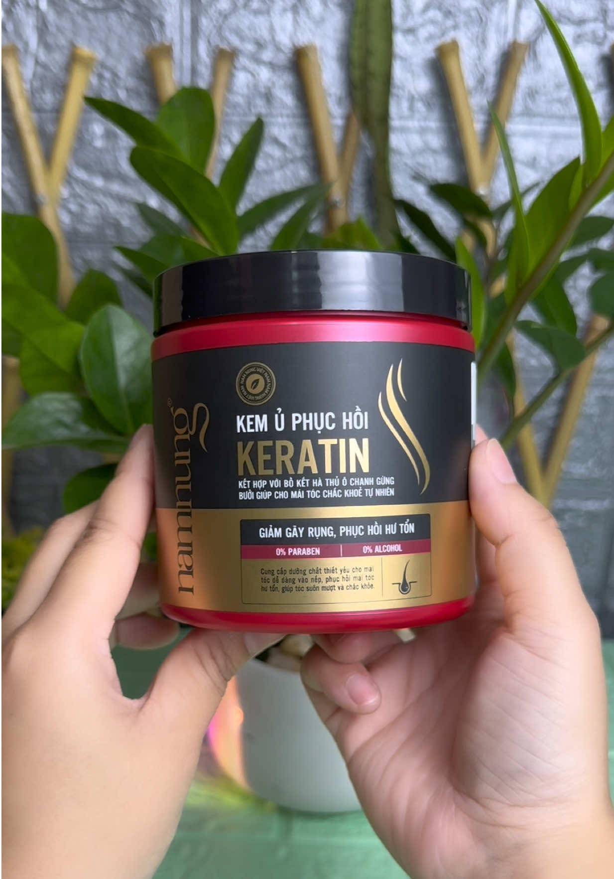 Kem ủ thảo dược Namnung Keratin #kemutoc #kemutocsieumuot #namnung #namnungchamsoctoc #thuymaichaoban 