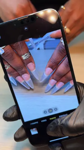 Love a nail trend. 🤍 #fyp #nailtech #nail #nailart #nailsart 