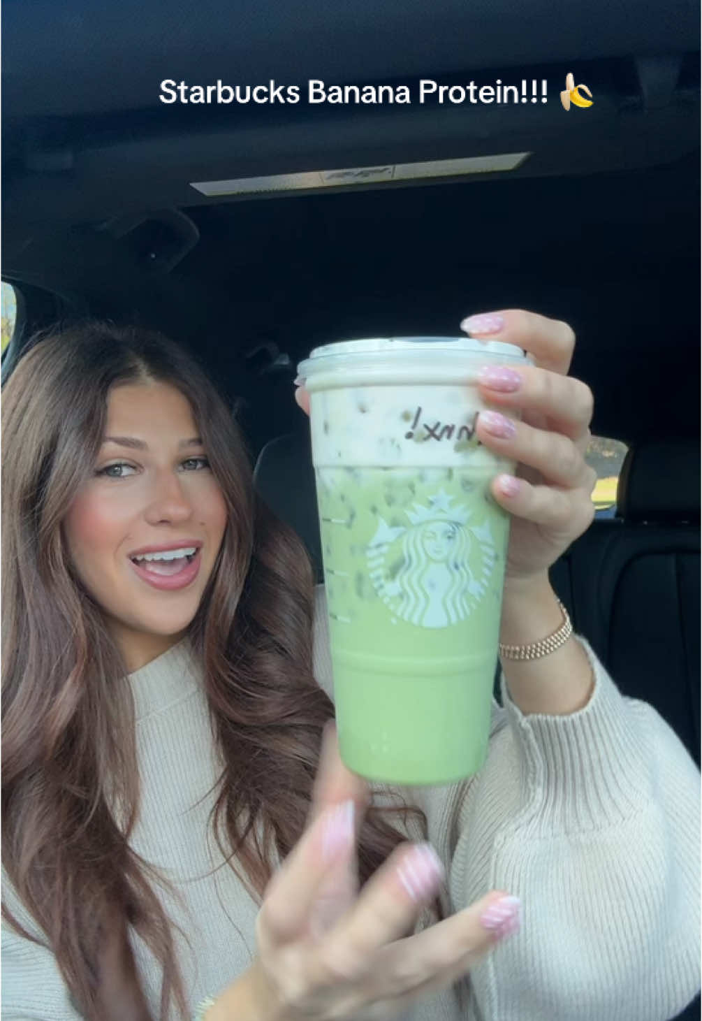 Starbucks just dropped BANANA PROTEIN MATCHA… this is your sign to try it 🍌🍵 .. and a ton of other protein drinks! @Starbucks #starbucks #starbucksorder #starbucksmatchalatte #starbucksproteincoffee 