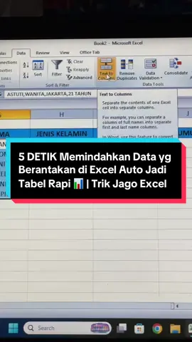 Data berantakan jadi tabel rapi < 10 detik 📊✨ Gak perlu mindahin manual lagi! Mau lebih gampang? Semua tugas bisa kami kerjain → @ruangbelajarku.co ✅ #ruangbelajarku #JokiTugas #ExcelHack #ExcelAntiRibet #MahasiswaProduktif