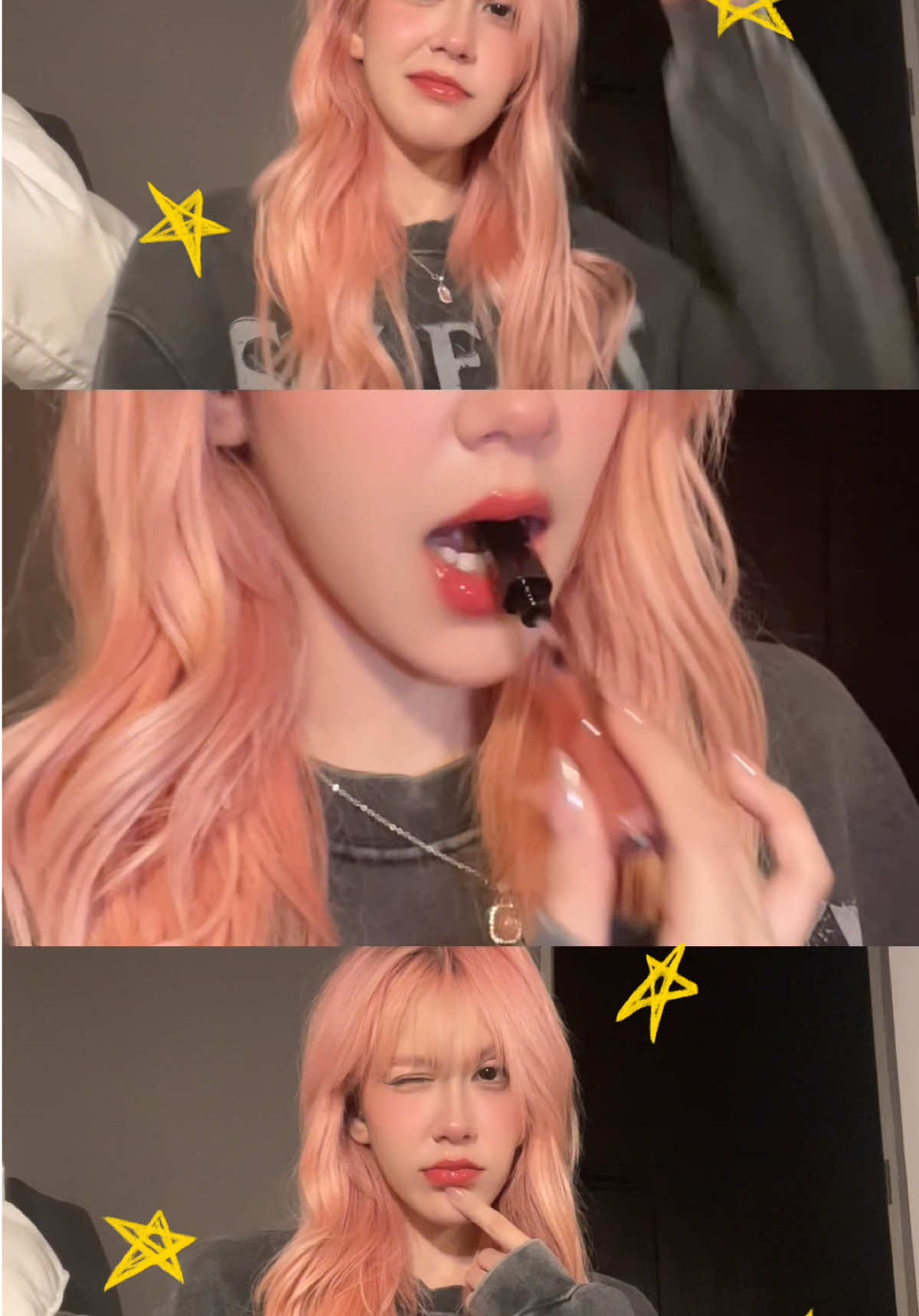 If you sad , add more lipgloss!💋 @KATHY COSMETICS  #kathyamrez #kathycosmetics  #lipduo #ลิปกระแต 