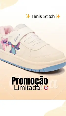 Tenis Infantil Juvenil Meninas Stitch Disney Casual Original. LINK NOS COMENTÁRIOS! #tenisinfantil #stitch #tênisfeminino #diadascriancas #promoshopee 