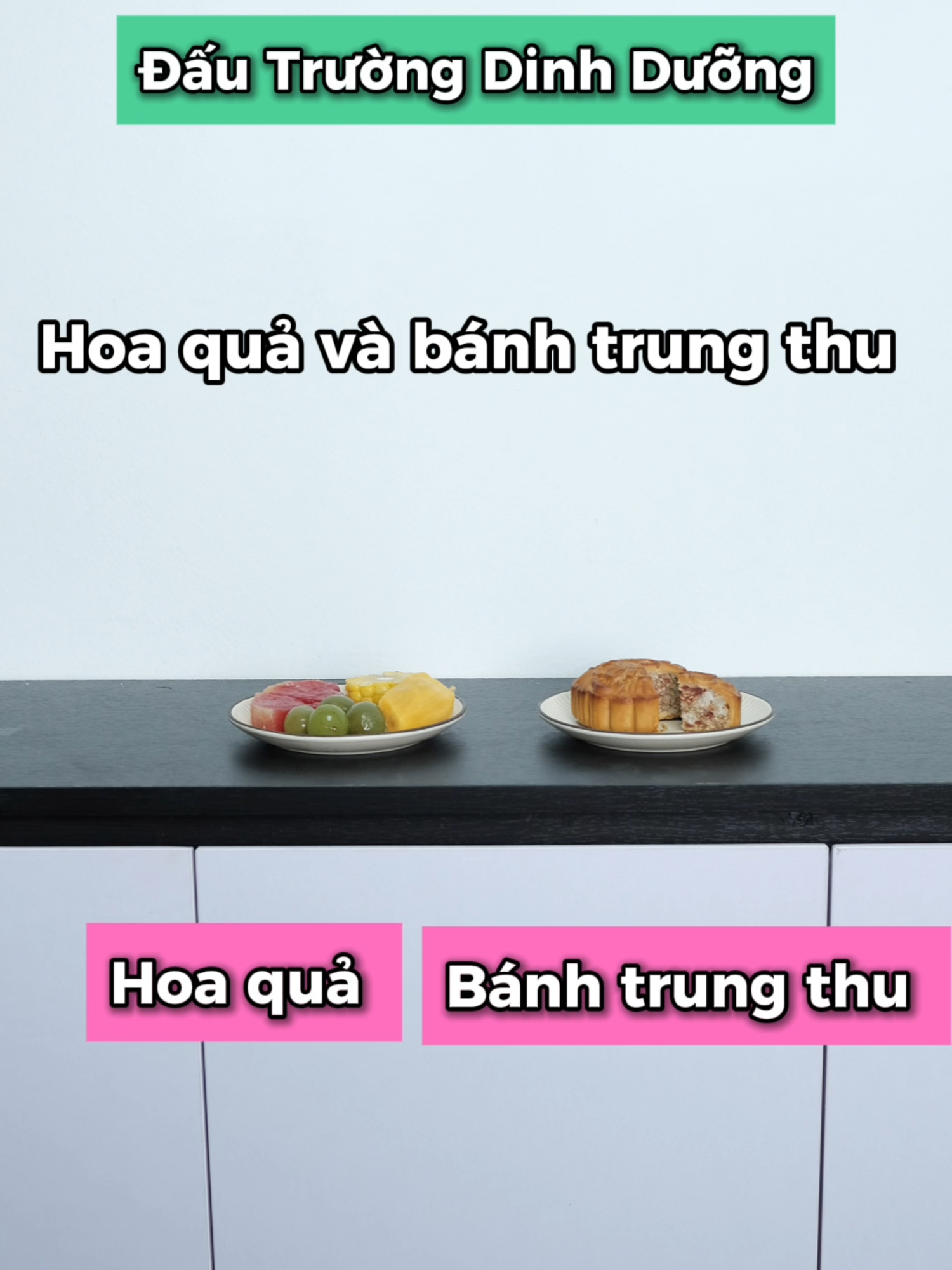 1 đĩa hoa quả = 1 miếng bánh trung thu. Là bạn, bạn chòn gì?  #LearnOnTikTok #calo#banhtrungthu #theMeal
