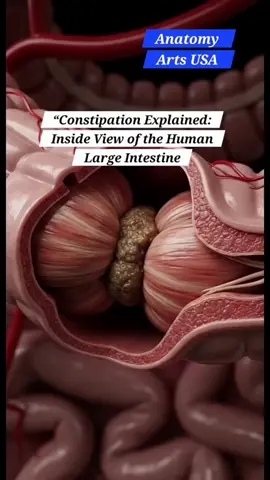 constipation explained: inside view of the human large intestine 🩺😊😔 #largeintestine #anatomy #gut #colon #fyppppppppppppppppppppppp 