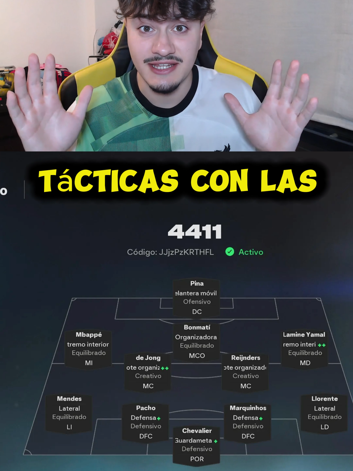 Las mejores tácticas de FC 26! Codigo: JJjzPzKRTHFL #chousita #tacticas #fc26 #ultimateteam #futchampions #futwiz #fifa #4411 #fcpro