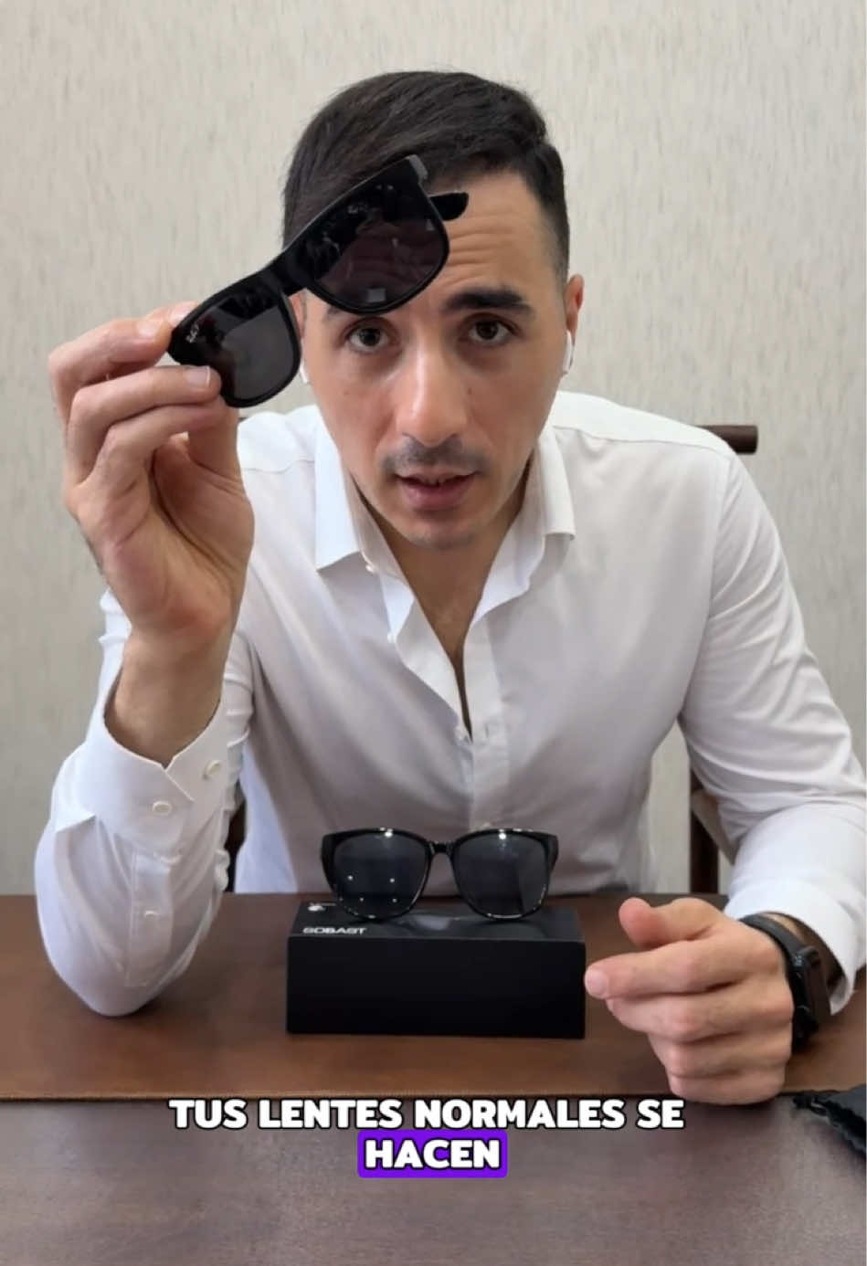 😎😎🔥SOBAST-S G1pro Smart glass are actually crazy!🕶️🕶️#traductor #smartglasses #earbuds #fyp #music #translate #take #phone #sunglasses #tiktokshop 