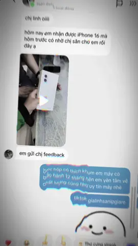 feedback khách iu đập hộp 16 Thường từ tay shipper cho uy tín ạ mọi người cần săn iphone nhắn Linh nhé #16thuong #xuhuong #uytin 