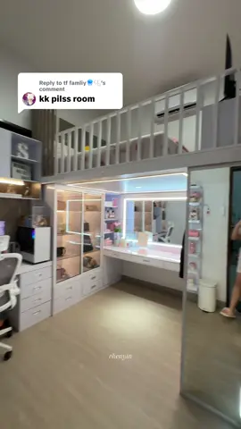 Replying to @tf famliy🪼🫧 uk kamarnya 3.2 x 3.2x 3.2 #RoomTour#loftbed#mezzanine#roommakeover 