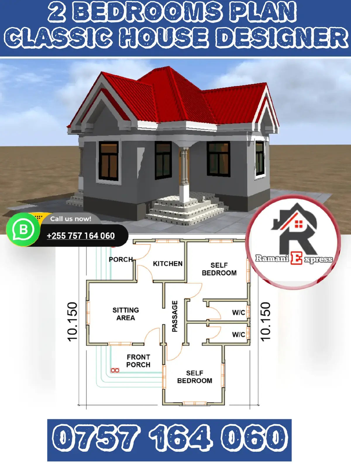 #desgnquality  #ramaniexpress MPR/2BD/0108 -RAMANI NZURI YENYE -VYUMBA VIWILI VYA KULALA (2 SELF BEDROOMS ) ★SEBULE KUBWA  ★JIKO TUPIGIE   0757 164 060