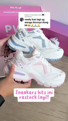 Replying to @Nurnilam Sary🖤 udah restock lagi loh! yuk serbuuuu di live #jawabkomen #pvnseorin #pvn #sepatusneakers 