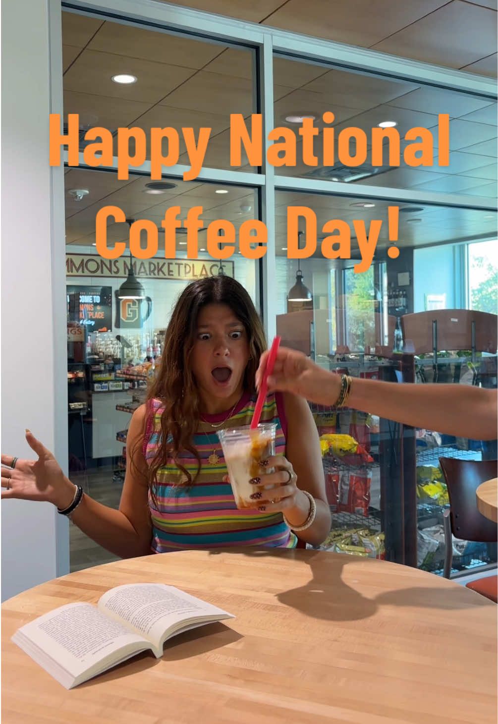 National Coffee Day? More like National Commons Sense 😎 ☕️  #NationalCoffeeDay #CommonsMarketplace #GettysburgCollege #Macchiato #CoffeeTok