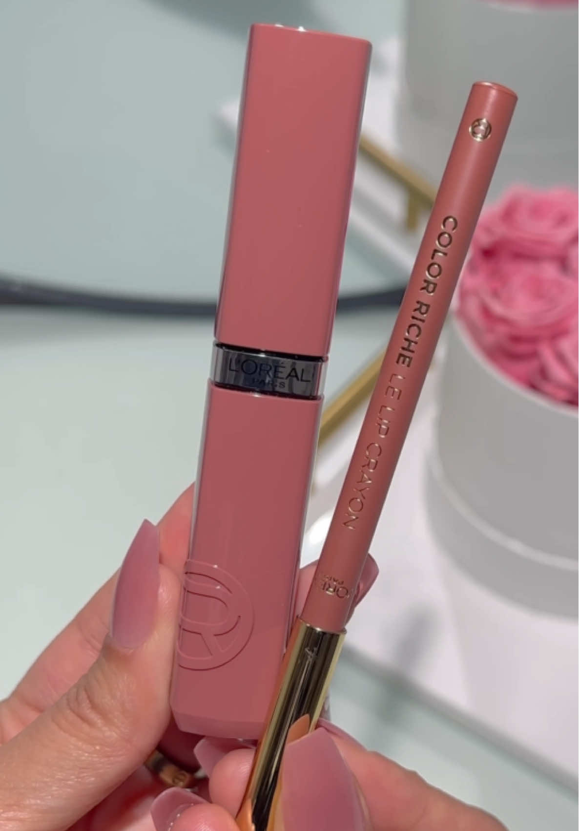 💄 @L'Oréal Paris UK  Lacque Resistance Liquid Lipstick – Shade 600 Nu Rose ✨ Lip liner : 630 Beige a Nu  A soft yet striking nude-pink that’s made to stay flawless all day. ✔️ Transfer-proof ✔️ Smudge-proof ✔️ Up to 16-hour wear Perfect for when you need beauty that lasts as long as you do. 💋 #LOrealParis #InfallibleLacqueResistance #NuRose #LongLastingLipstick #MakeupThatStays