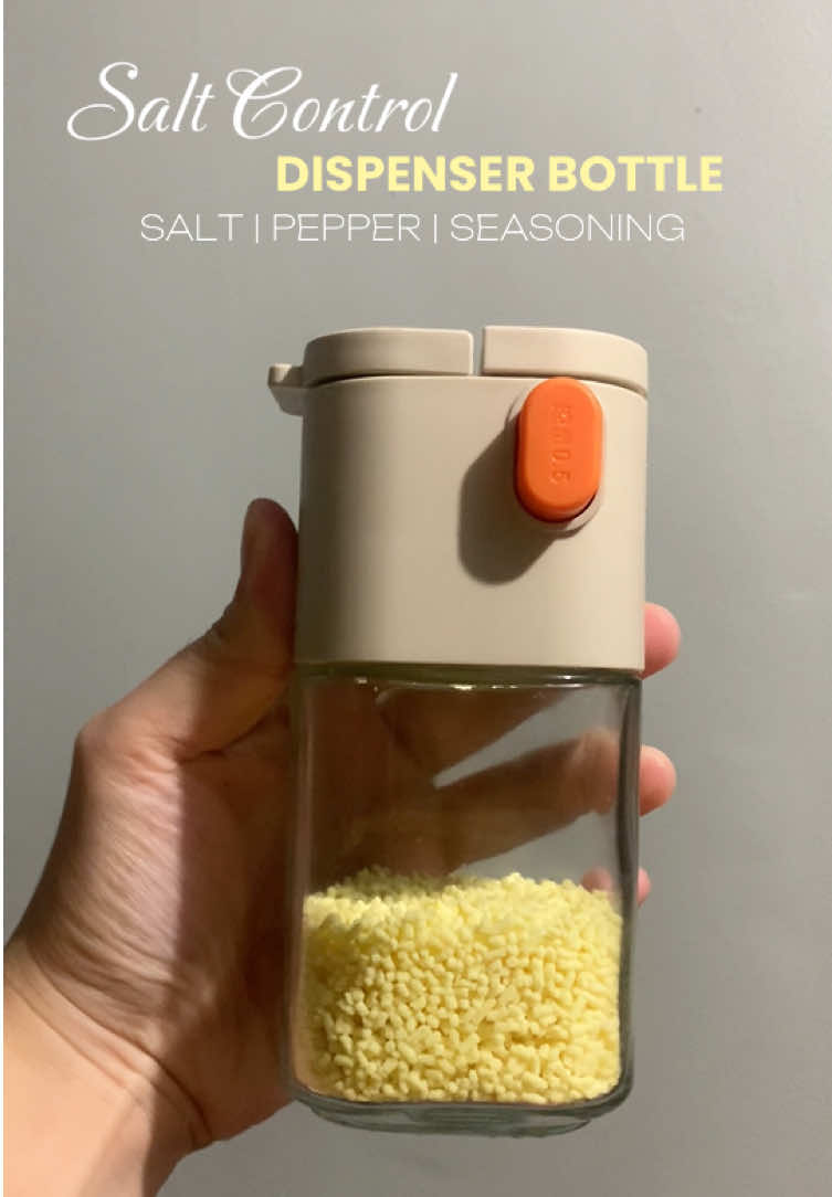 Another life saver cooking essential stuff this “SALT CONTROL DISPENSER BOTTLE”  #saltdispenser #kitchenessentials #saltcontrol #condimentsbottle #foryoupage 