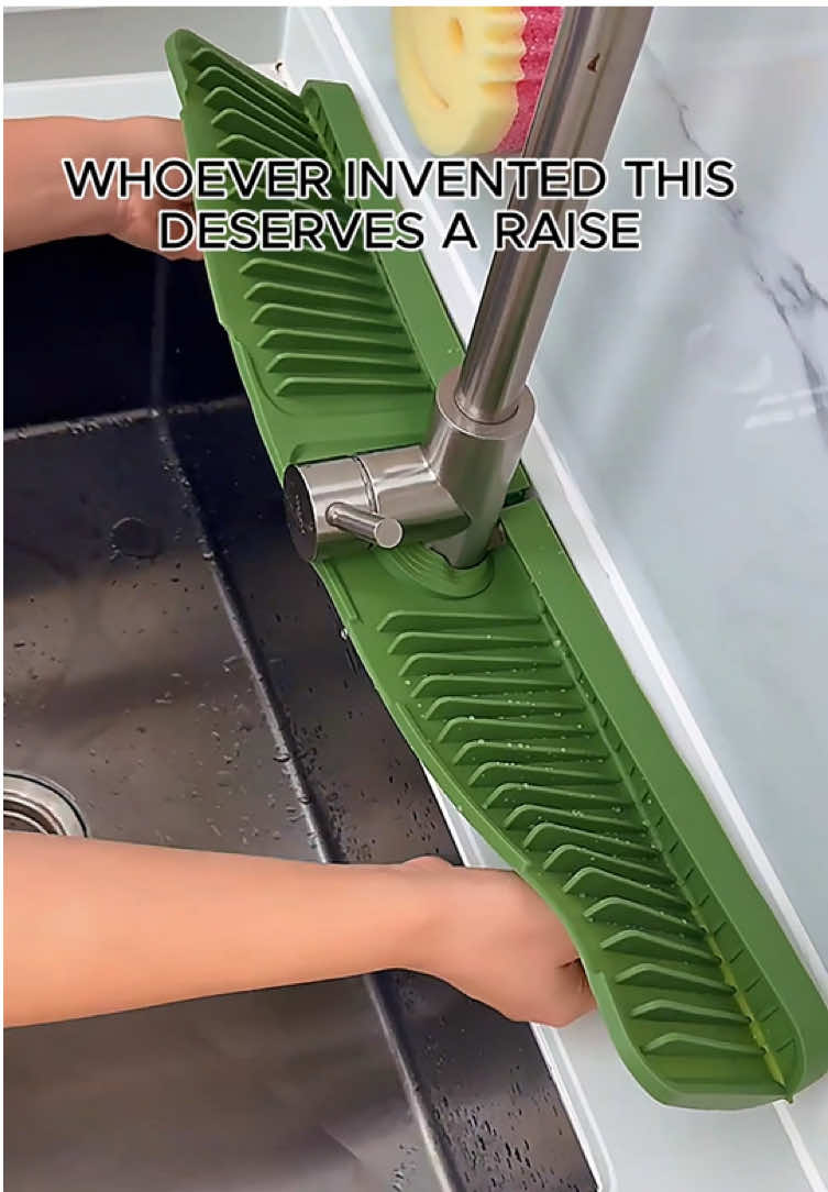Faucet silicone drain pad ,can be used in Kitchen and bathroom #kichenessentials #sinkwaterproof #homehacks #cookingtools #tiktokshop 