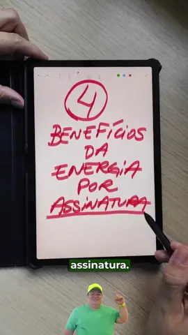 💡 Cansado de pagar caro na energia e sonhando com a renovável? Chegou a solução SEM DOR DE CABEÇA! ⬇️ A Energia por Assinatura é a revolução que o seu bolso (e o planeta) estava esperando. Esqueça instalações e manutenções! Veja os 4 Motivos para você mudar AGORA: 1. 💰 Sem Investimento Inicial: Esqueça painéis solares! Você não precisa gastar R$1 para começar a usar energia limpa na sua casa. 2. 🛠️ Manutenção Zero para Você: A responsabilidade do cuidado é totalmente da empresa de assinatura. Zero preocupação, zero gasto extra. 3. 🤝 Sem Fidelidade de Longo Prazo: Nada de contratos eternos! Mude sua modalidade sempre que desejar. Total liberdade e flexibilidade. 4. 💻 Simples e Rápido (100% Online): O processo é prático, fácil e feito todo digitalmente. Receba o termo de aceite direto no seu e-mail. Quer ECONOMIZAR e ter energia renovável na sua conta sem sair de casa? Comenta 
