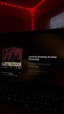 Dreamin~PartyNextDoor💭🎶 #tiktok #macbook #fyp #trending #lyrics 