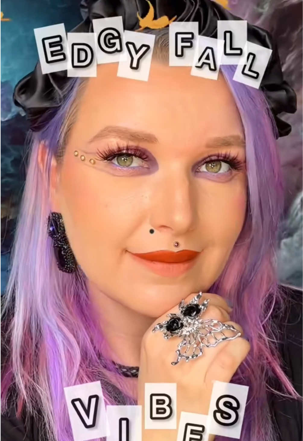 Edgy fall makeup look🍂#fallmakeup #fallmakeuplook #fallmakeuptrend #makeup #makeuplook @Ace Beauté Cosmetics @Moonslice Beauty 