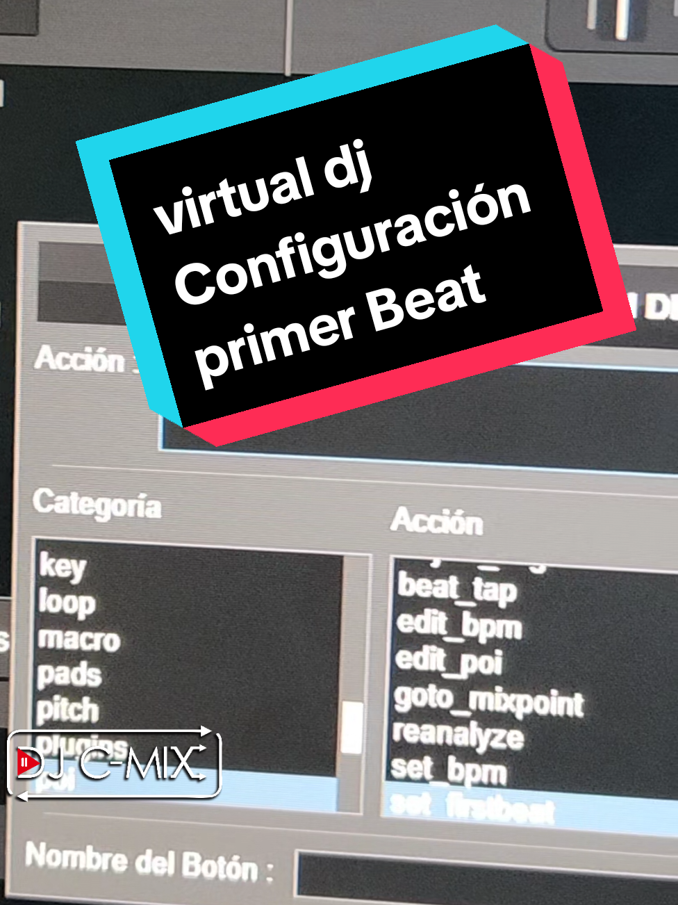 como corregír la posición del primer  grids en Virtual dj