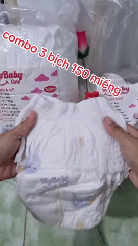 combo 3 bich 150 mieng bim hipbaby#bimquan100mieng #bimhipbaby #mevabe #bỉm #mesubeo67 