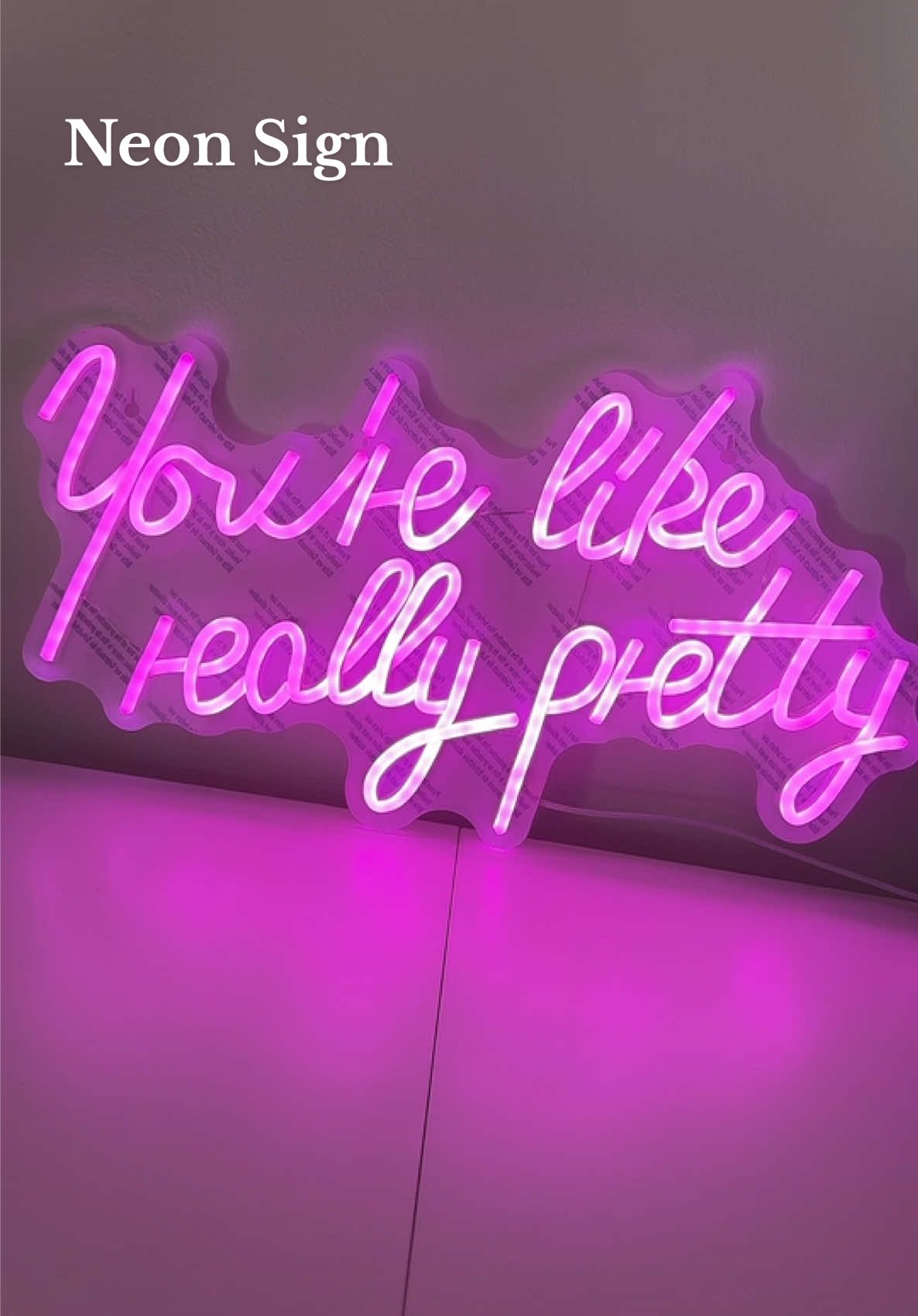 How cute is this? #neonsign #neonart #neonlight #giftideasforher #TikTokMadeMeBuyIt 
