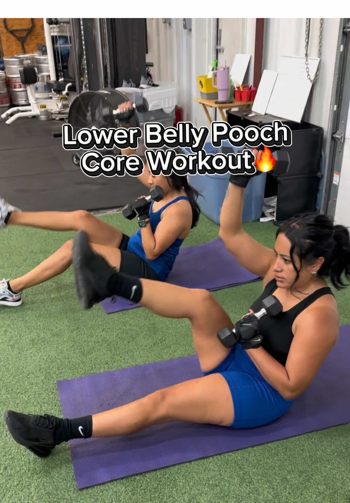 Lower belly pooch? GONE.🔥 Add this weighted ab circuit to your next core day and thank me later 💪🏾 Grab a pair of 5lb dumbbells and your gym bestie and try these 4 moves for a stronger, tighter core 👯‍♀️ 💻 October coaching spots are now open. Apply to join my team or learn more about online coaching through the link in my bio ❤️‍🔥 #abworkout #coreworkout #bellyfat #fitnessmotivation #womensfitness @Marlene 
