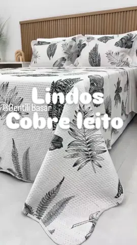 Kit Cobre Leito Colcha Queen Bouti 3 Peças Dupla Face Estampada Porta Travesseiro Aba Americana link na bio 