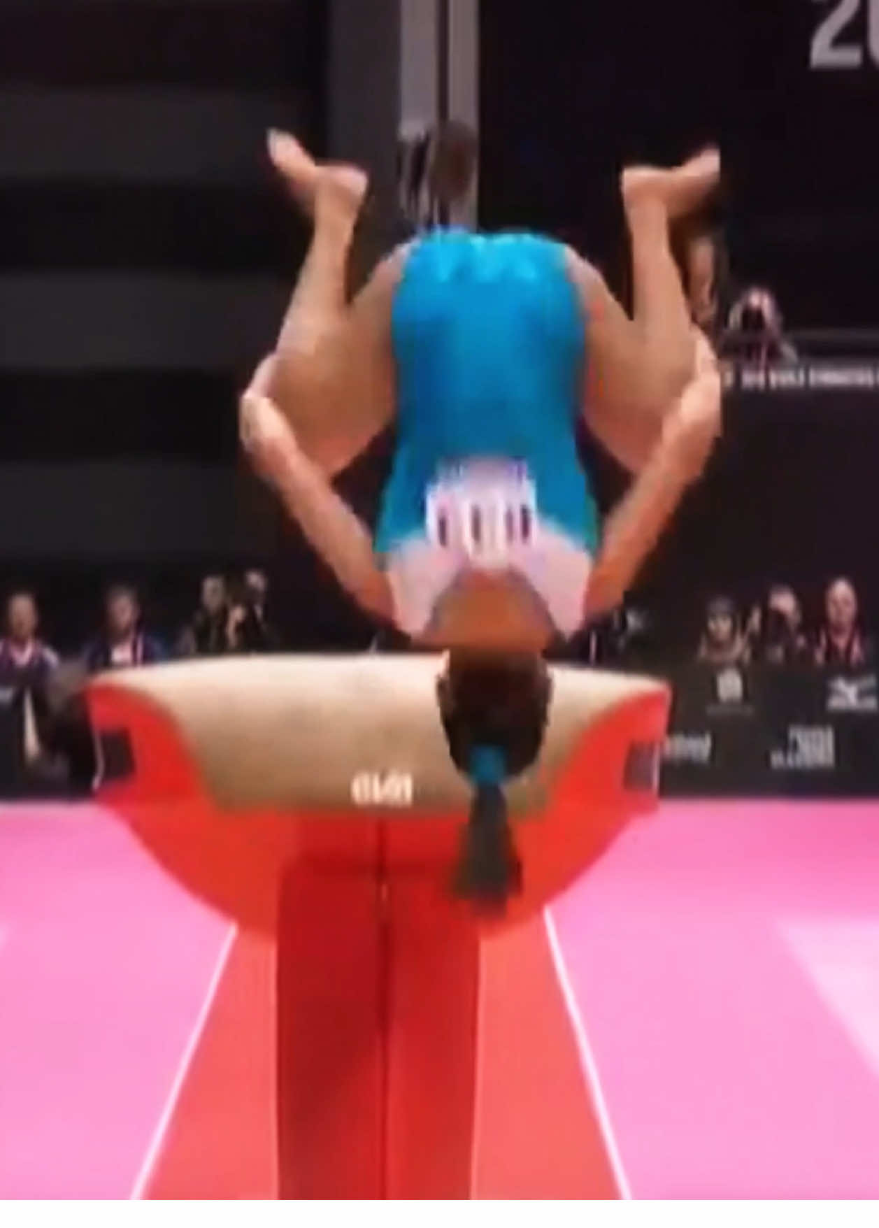 THE VAULT NO ONE CAN LAND 🚨 Prior to Simone Biles debuting the Yurchenko Double Pike in competition, another vault was regarded as the pinnacle of difficulty in women’s gymnastics. The Produnova — once known as the “vault of d*ath” due to its extreme difficulty and high risk of injury — consists of a front handspring onto the table, followed by two front somersaults in a tucked position. Russian’s Yelena Produnova was the first woman to successfully perform it in 1999, and it took 12 years before another female gymnast attempted it in competition. This vault has been heavily downgraded over the past 15 years: its start value dropped from 7.1 in 2009 to 6.0 in the current Code of Points. #gymnastics 