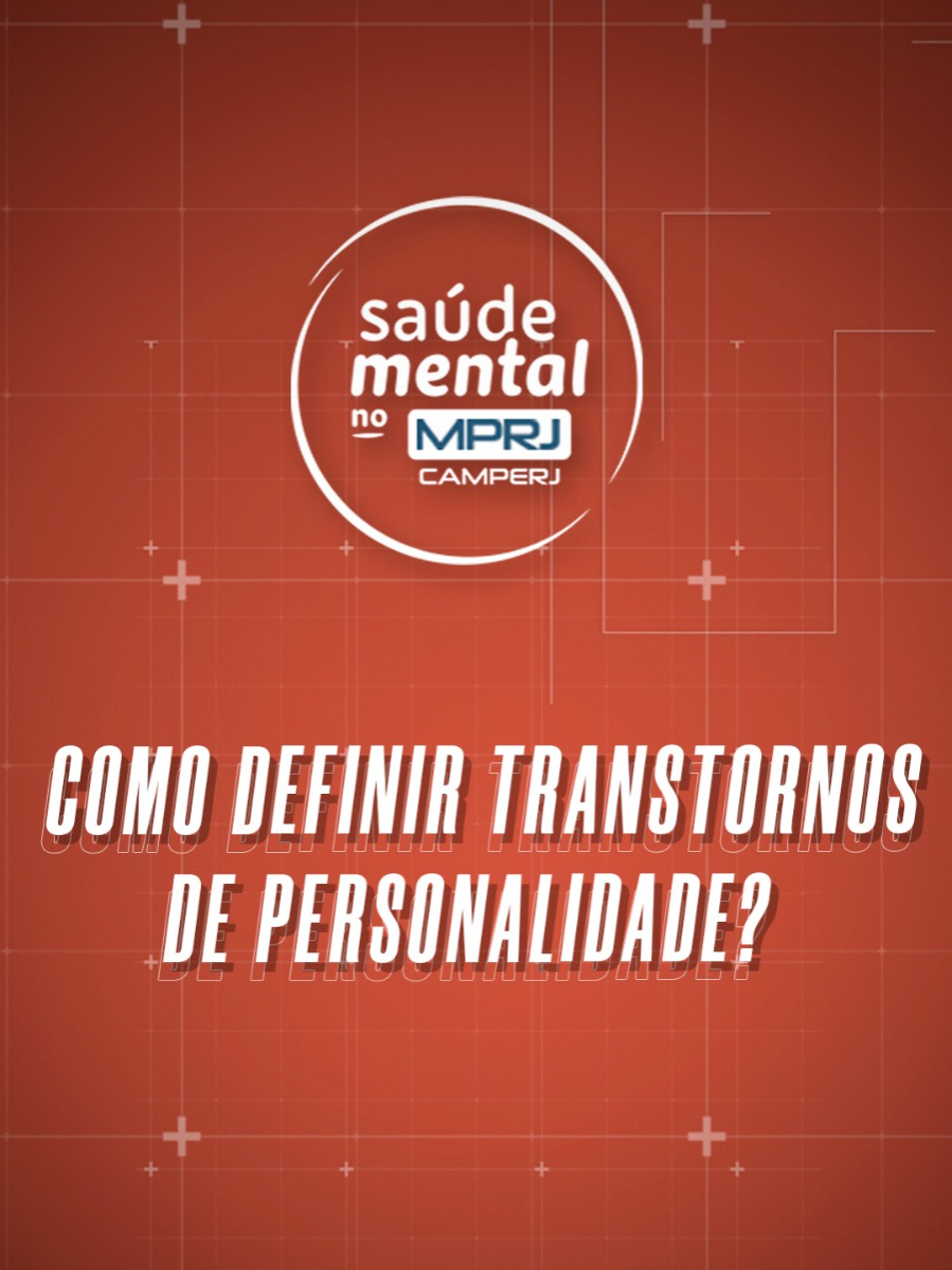 Saúde MeComo definir o Transtorno de Personalidade? 🧠 Na videoaula do projeto Saúde Mental no #MPRJ sobre Transtorno de Personalidade, o psiquiatra Ervin Cotrik explica que algumas características de personalidade que podem ser tratadas em terapia são passíveis de serem controladas pelo indivíduo, diferente do transtorno. Acesse o canal do #MPRJ no Youtube, entre na playlist 