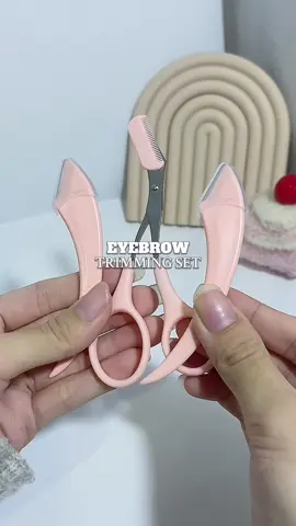 Super dali gamitin + budget-friendly pa! this eyebrow trimming set is a must haveee!  🩷✨  #eyebrowtrimmingset #eyebrowtrimming #eyebrow #eyebrowsonfleek #eyebrowshaping #beautytools #eyebrowscissor #beauty  
